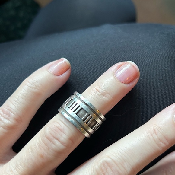 Tiffany Atlas Ring, 1995, 925 Sterling, Size 5.5